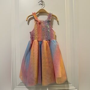 Nanette Lepore Toddler Tulle Twirl Dress with Glitter Accents